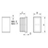 Rectagular Ribbed insert [057] (057401060303)