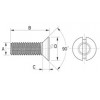 Countersunk screw metal DIN 963 [080-m] (080051640952)