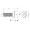 Countersunk screw [906] (906030800002)